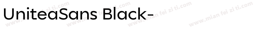 UniteaSans Black字体转换